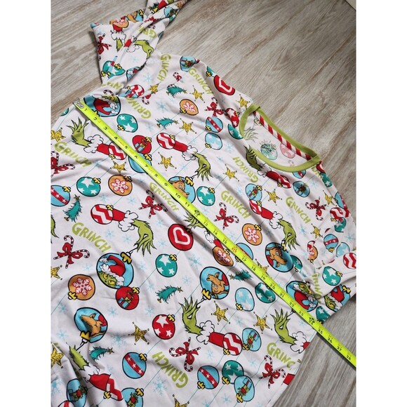 The Grinch Who Stole Christmas Holiday White & Green Pajama Top Unisex Adult XL - Picture 5 of 7